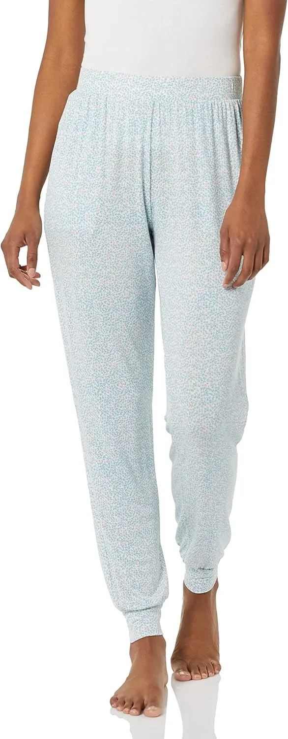 Amazon Essentials Women's Lightweight Knit Jersey Pajama Pants, Jogger Lounge Sleep Wear with Pockets