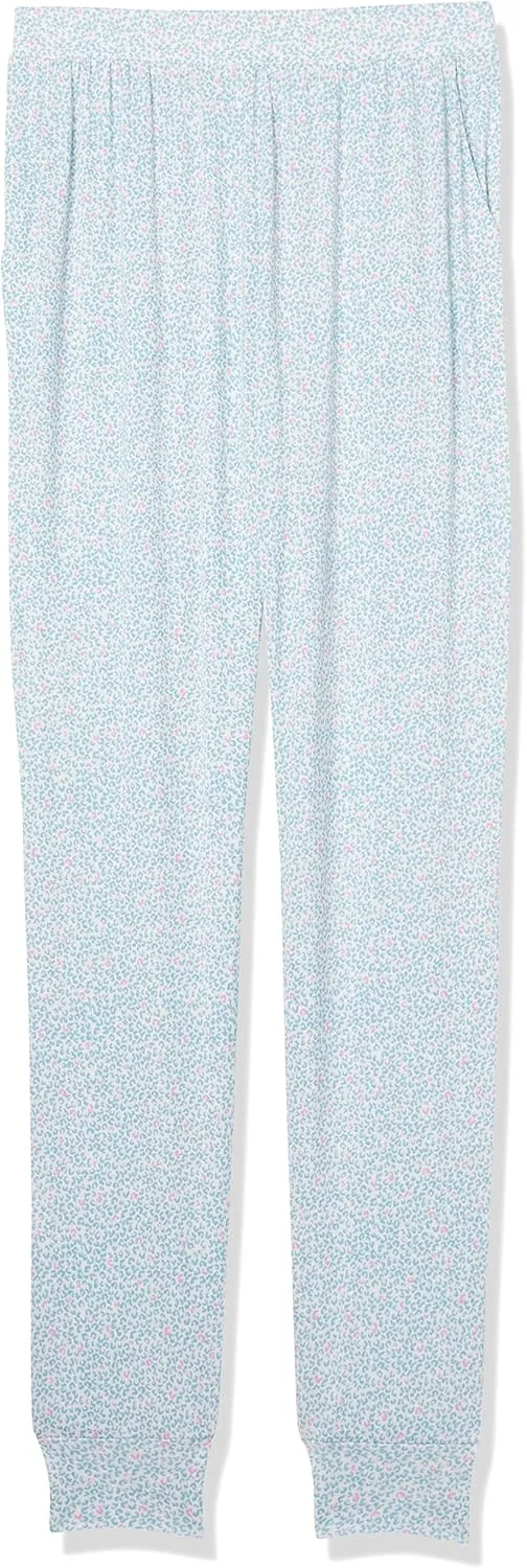 Amazon Essentials Women's Lightweight Knit Jersey Pajama Pants, Jogger Lounge Sleep Wear with Pockets