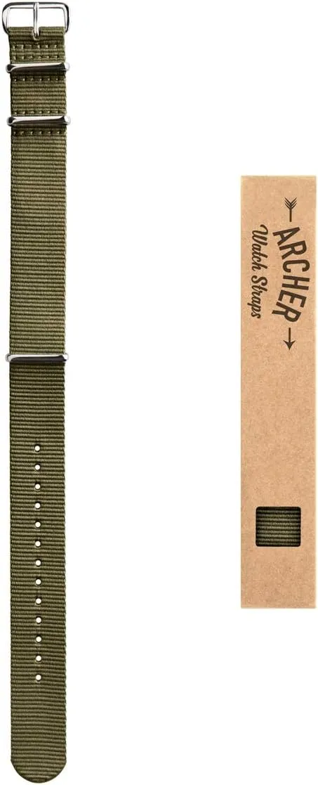 Archer Watch Straps - Classic Military Style Nylon Watch Bands