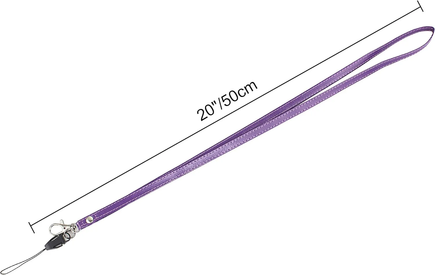 Badge Holder with Zip, Wisdompro School Supply 2-Sided Vertical PU Leather College ID Badge Holder with 1 ID Window, 4 Card Slots, 1 Side Zipper Pocket and 20 Inch Leather Neck Lanyard Strap - Purple