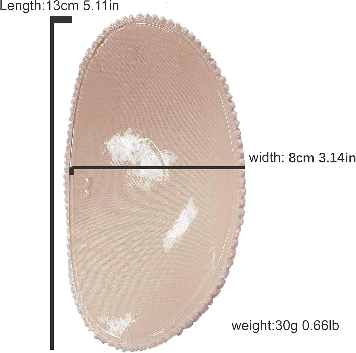 BIMEI Self-Adhesive Reusable Shoulder pad Suitable for Slippery Shoulders, Narrow Shoulders