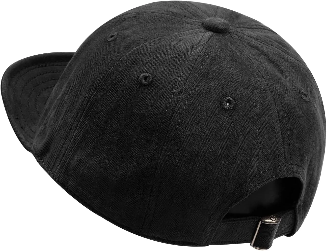 Croogo Short Brim Baseball Cap Low Profile Casual Flat Brimmed Lightweight Hats Cotton Outdoor Adjustable Caps Sun Hat