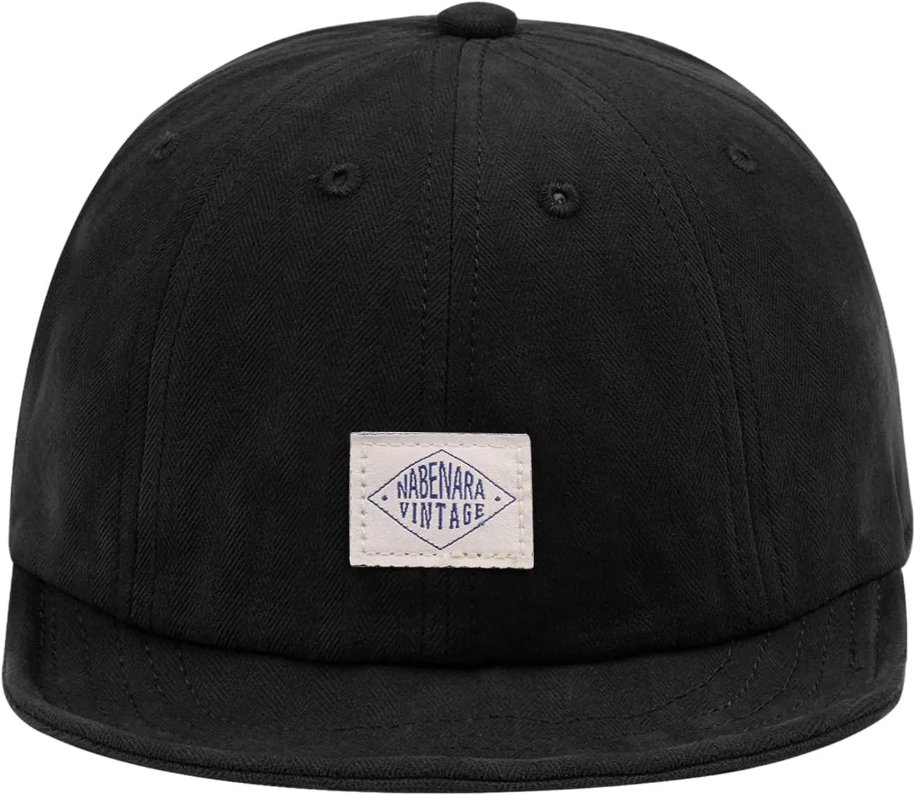 Croogo Short Brim Baseball Cap Low Profile Casual Flat Brimmed Lightweight Hats Cotton Outdoor Adjustable Caps Sun Hat