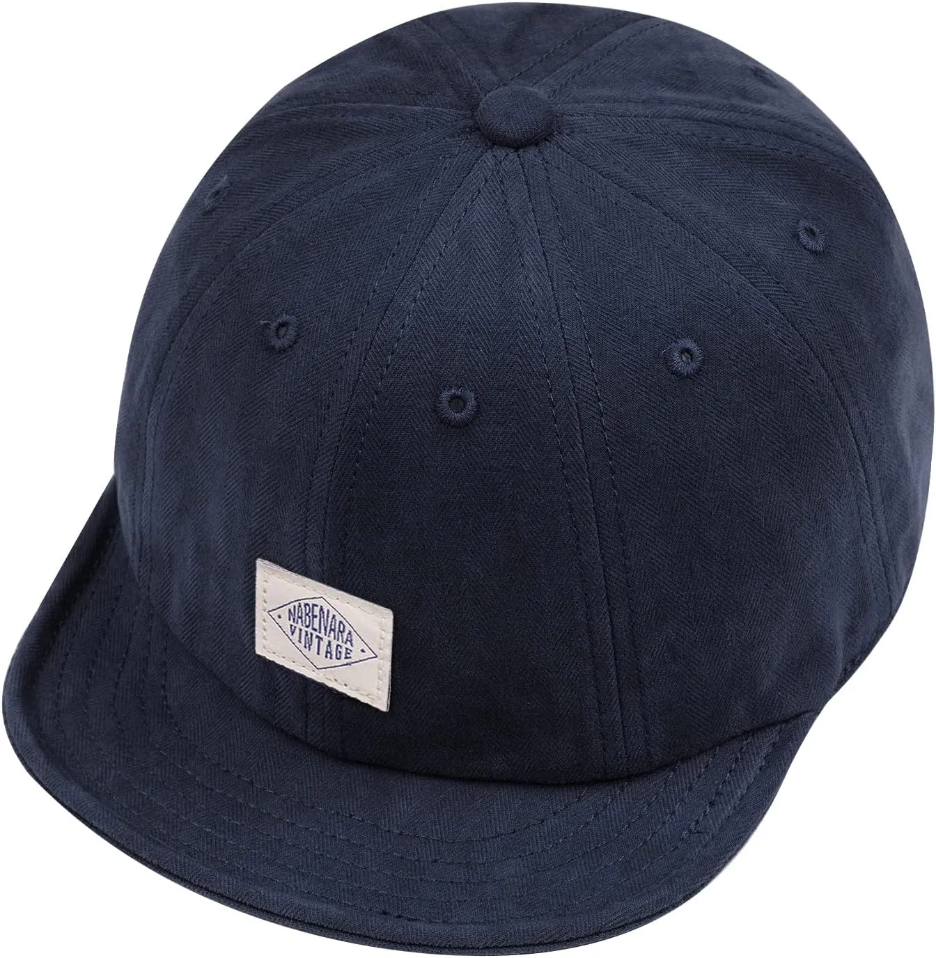Croogo Short Brim Baseball Cap Low Profile Casual Flat Brimmed Lightweight Hats Cotton Outdoor Adjustable Caps Sun Hat