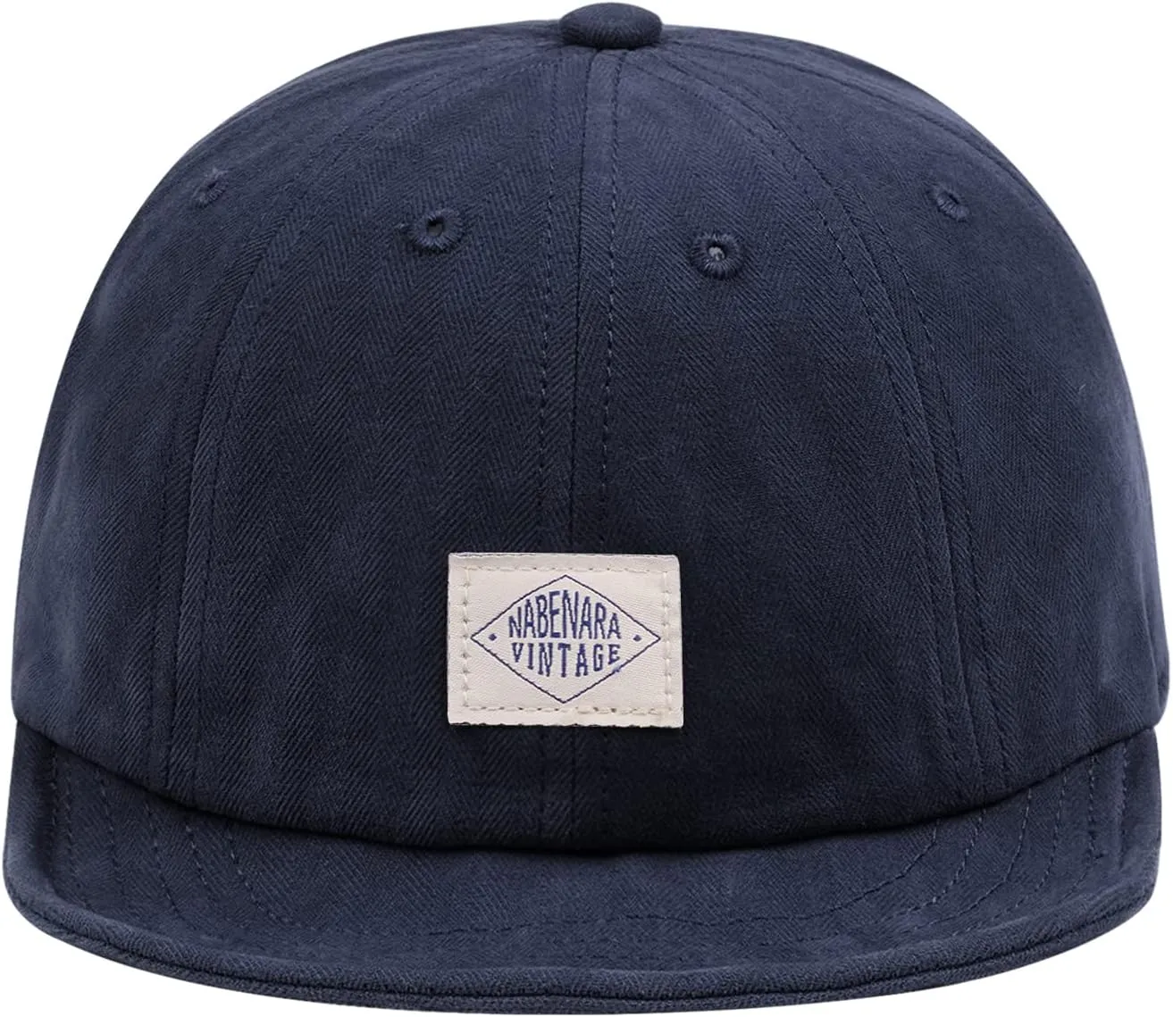 Croogo Short Brim Baseball Cap Low Profile Casual Flat Brimmed Lightweight Hats Cotton Outdoor Adjustable Caps Sun Hat