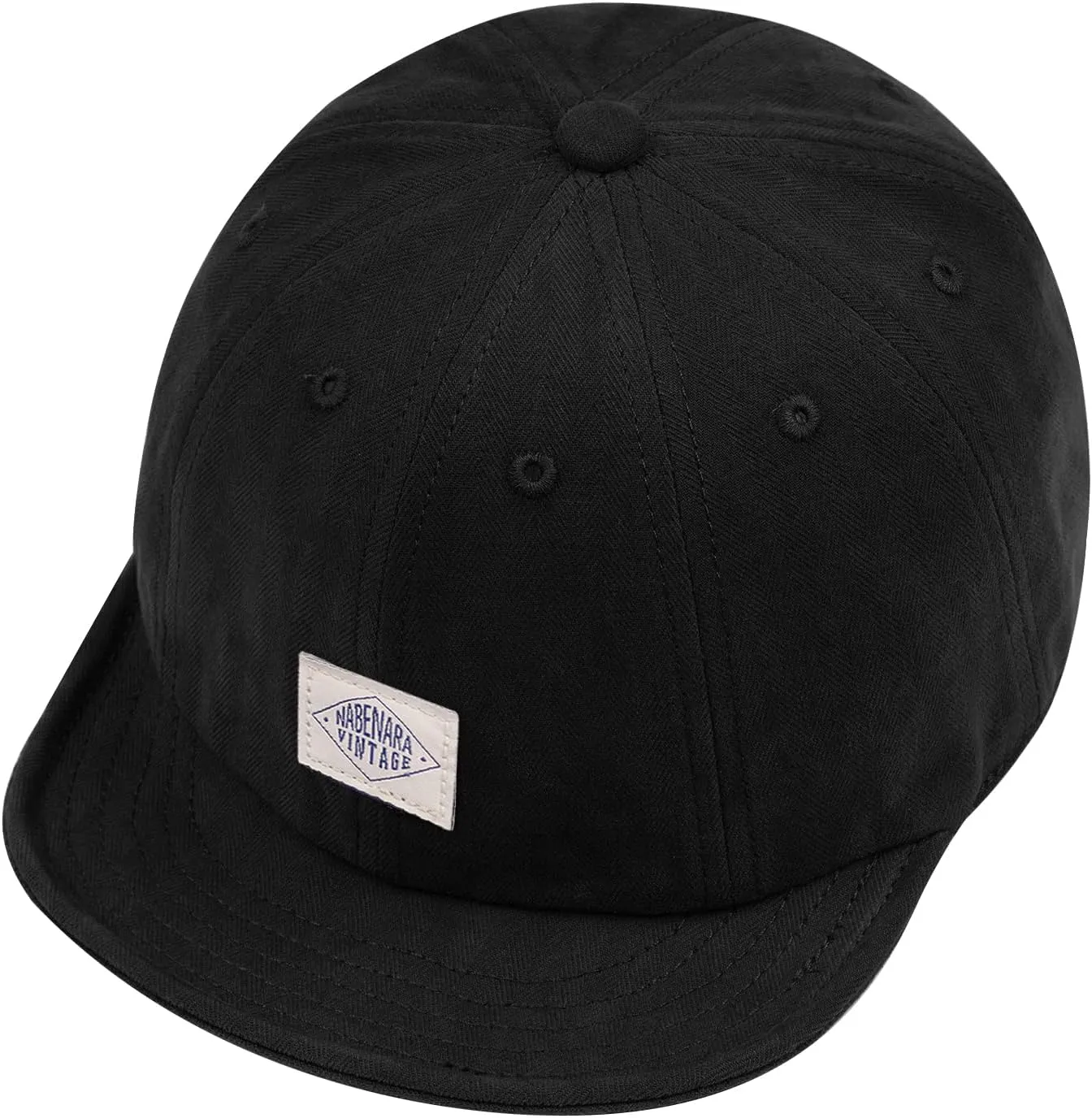 Croogo Short Brim Baseball Cap Low Profile Casual Flat Brimmed Lightweight Hats Cotton Outdoor Adjustable Caps Sun Hat