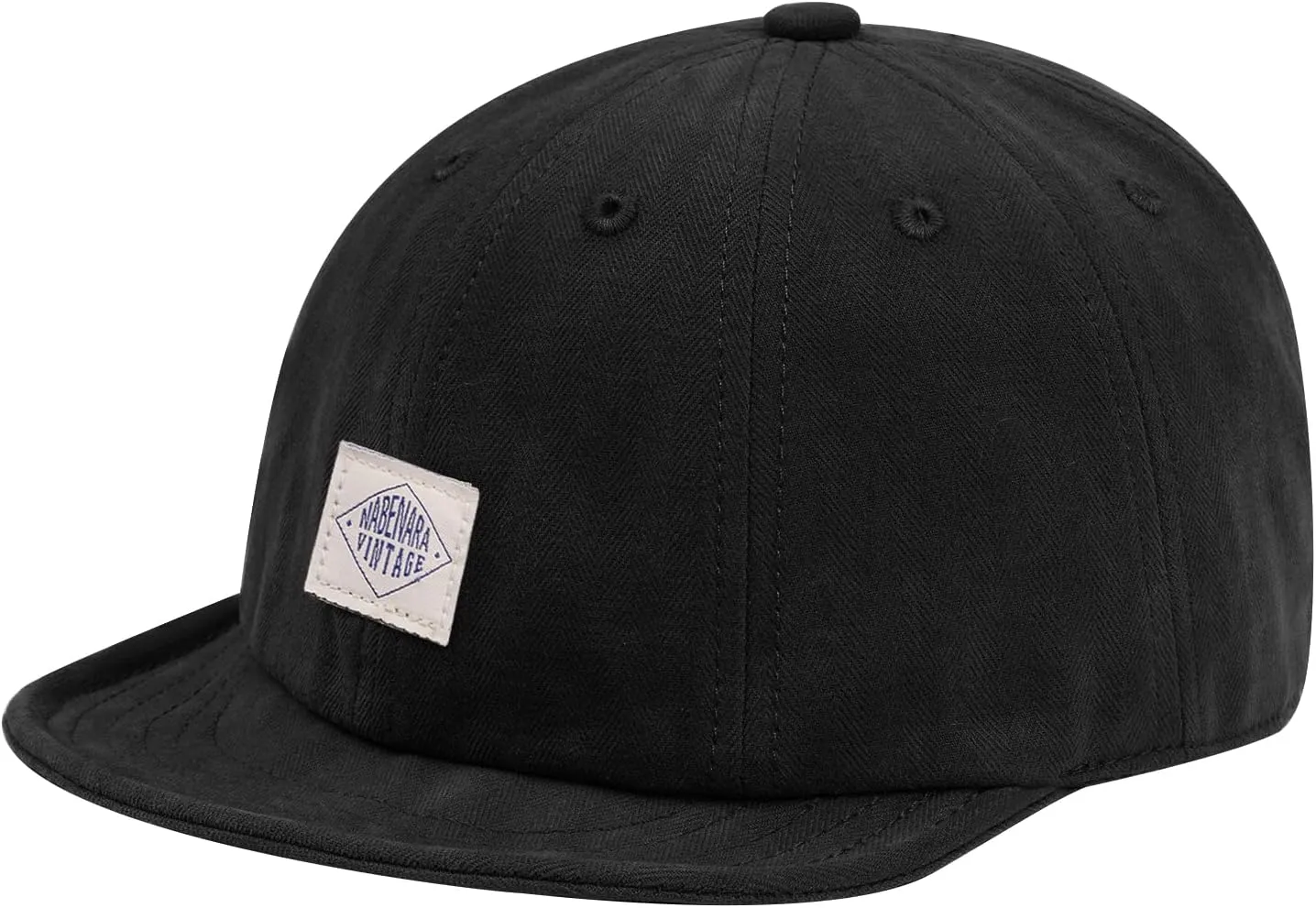 Croogo Short Brim Baseball Cap Low Profile Casual Flat Brimmed Lightweight Hats Cotton Outdoor Adjustable Caps Sun Hat