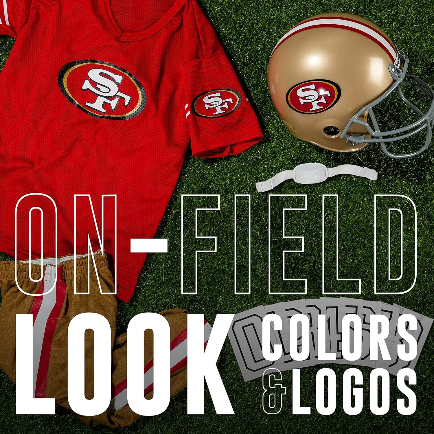 Franklin Sports NFL Youth Football Uniform Set for Boys & Girls - Includes Helmet, Jersey & Pants with Chinstrap   Numbers