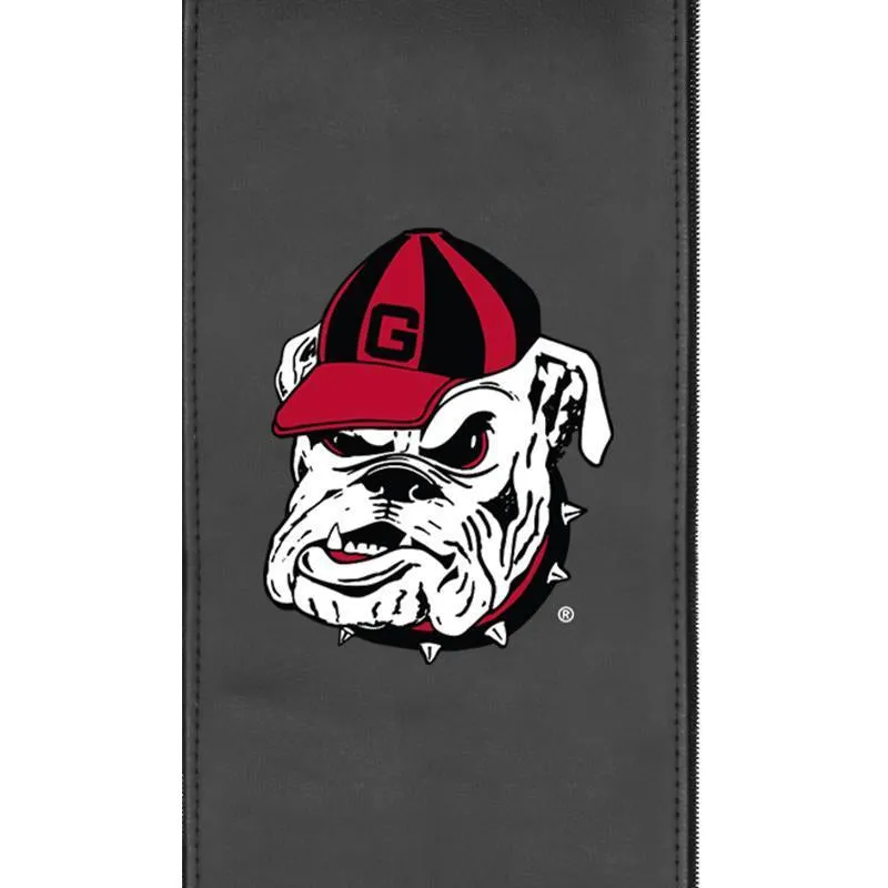 Georgia Pinstripe Bulldog Logo Panel For Xpression Gaming Chair Only