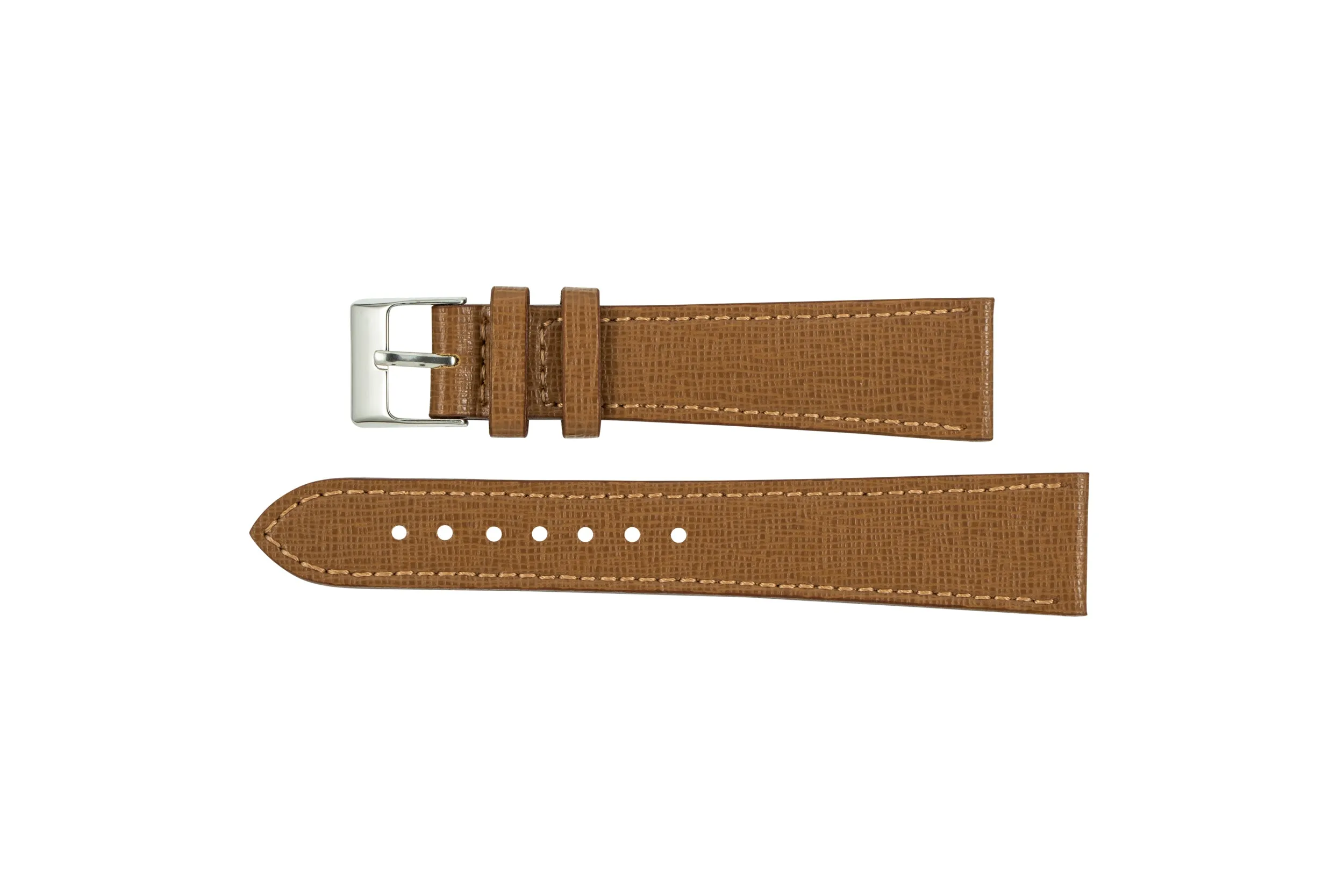 Hudson Brown Saffiano Strap