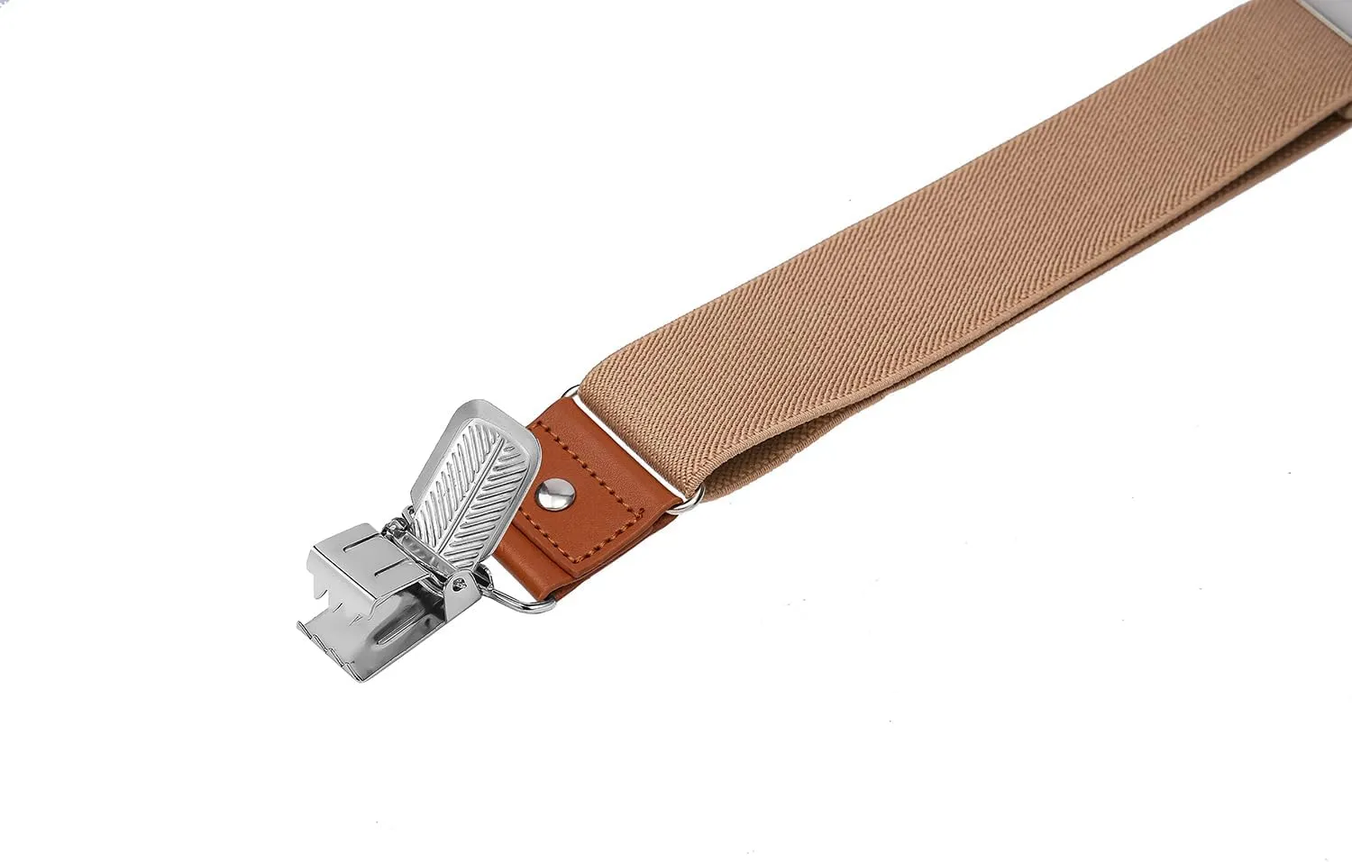 Mens Suspenders Heavy Duty 1.4 Inch X-Back Adjustable Elastic Braces with Strong Clips and Straps