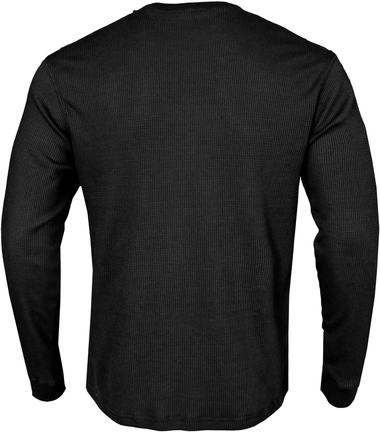 Men's Waffle Basic T-Shirt Long Sleeve Thermal Crew Neck Casual Top Underwear Lightweight Base Layer