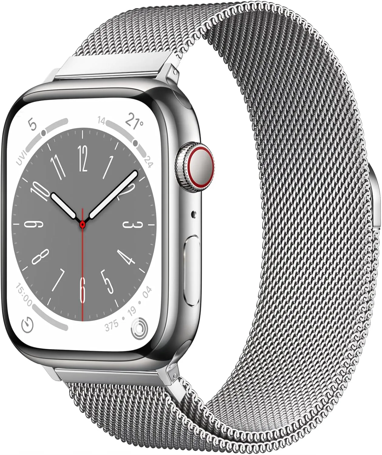 Original Stainless Steel Milanese Loop Compatible with Apple Watch Band 38mm 40mm 41mm 42mm 44mm 45mm 49mm, Magnetic Clasp Replacement Band for iwatch Series 9, Ultra 2, SE, Ultra, 8 7 6 5 4 3 2 1,