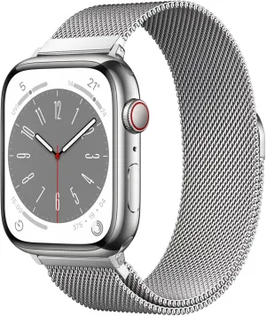 Original Stainless Steel Milanese Loop Compatible with Apple Watch Band 38mm 40mm 41mm 42mm 44mm 45mm 49mm, Magnetic Clasp Replacement Band for iwatch Series 9, Ultra 2, SE, Ultra, 8 7 6 5 4 3 2 1,