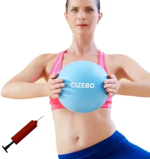Pilates Ball 8 inch, Small Exercise Ball for Between Knees with Needle Pump for Core Workout & Physical Therapy Yoga PT