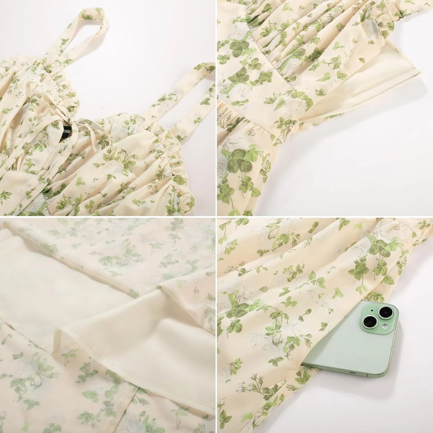 Scarlet Darkness Summer Dresses for Women 2025 Floral Corset Dress Long Milkmaid Dress