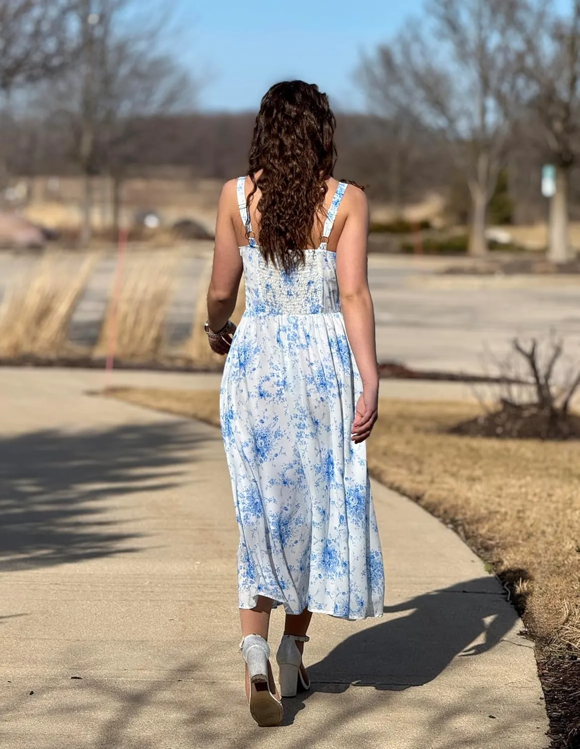 Scarlet Darkness Summer Dresses for Women 2025 Floral Corset Dress Long Milkmaid Dress