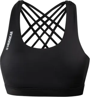 Womens High-Impact Sports Bra, Sweat-Resistant with Hidden Pockets, Wireless Criss-Cross Strappy Back & Removable Pads